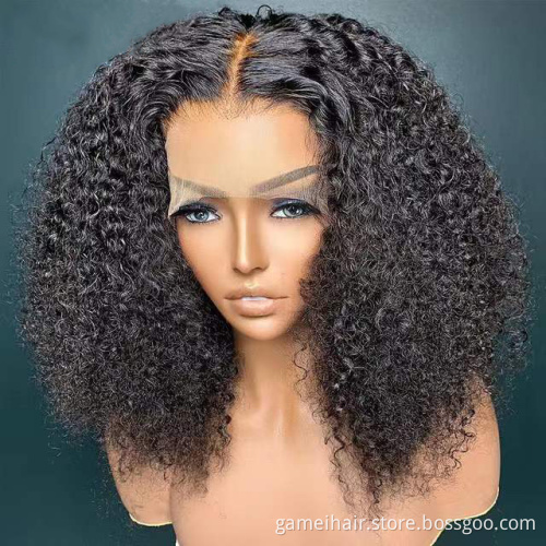Wholesale Cheap Deep Wave Bob Wig Hd Full Transparent Lace Front Human Hair Wig Brazilian Virgin Human Hair Lace Frontal Wig